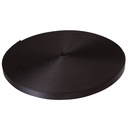 Us Cargo Control 1" x 300' 4.5K Polyester Cargo Webbing - Black NS-WEB14500BLK